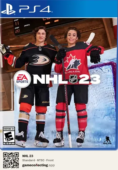 NHL 23 PlayStation 4, NTSC box front