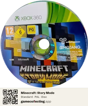 Minecraft: Story Mode Xbox 360, PAL disc