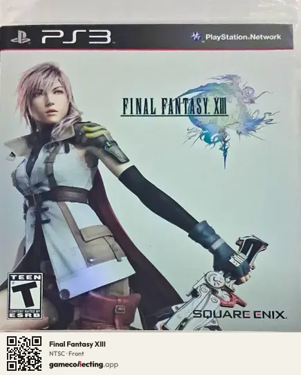 Final Fantasy XIII PlayStation 3, NTSC box front