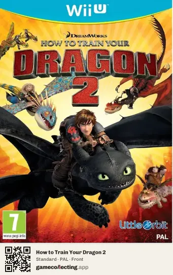 How to Train Your Dragon 2 Nintendo Wii U, PAL box front