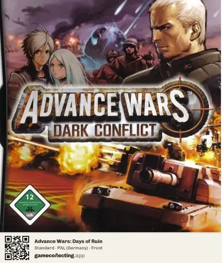 Advance Wars: Days of Ruin Nintendo DS, Germany box front