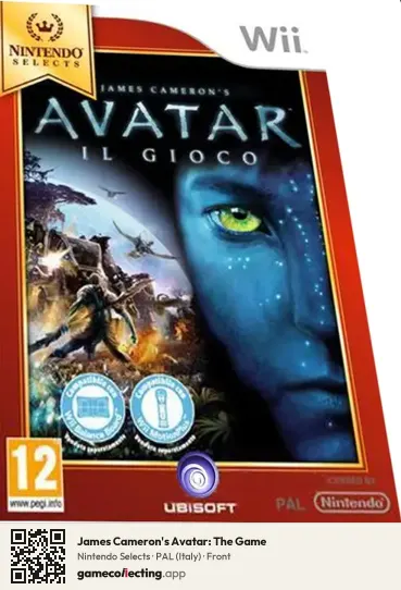 James Cameron's Avatar: The Game Nintendo Wii, Italy box front