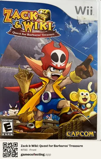 Zack & Wiki: Quest for Barbaros' Treasure Nintendo Wii, NTSC box front