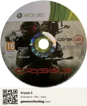 Crysis 3 Xbox 360, PAL disc