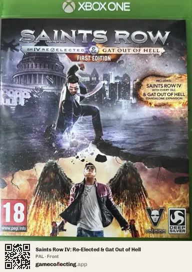 Saints Row IV: Re-Elected & Gat Out of Hell Xbox One, PAL box front