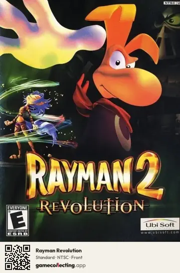 Rayman Revolution PlayStation 2, NTSC box front