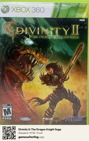 Divinity II: The Dragon Knight Saga Xbox 360, NTSC box front