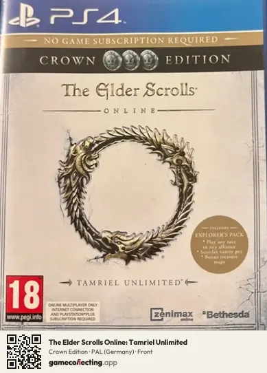 The Elder Scrolls Online: Tamriel Unlimited PlayStation 4, Germany box front