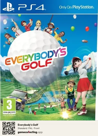 Everybody's Golf PlayStation 4, PAL box front