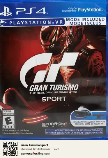 Gran Turismo Sport PlayStation 4, Canada box front
