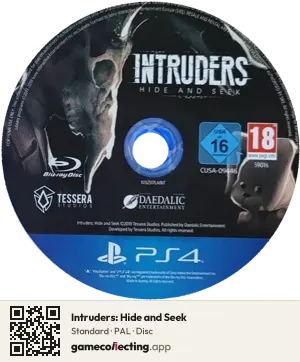 Intruders: Hide and Seek PlayStation 4, PAL disc