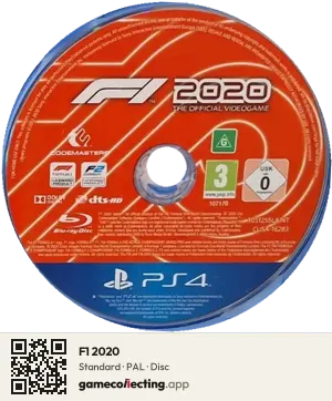 F1 2020 PlayStation 4, PAL disc
