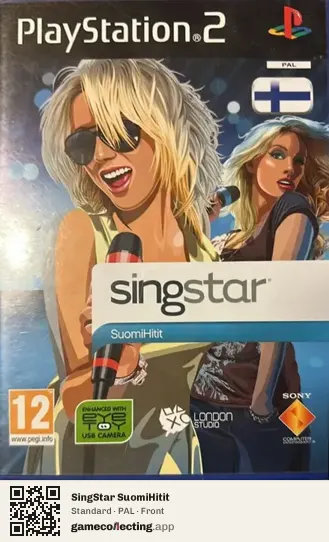 SingStar SuomiHitit PlayStation 2, PAL box front