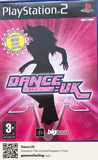 Dance UK PlayStation 2, United Kingdom box front