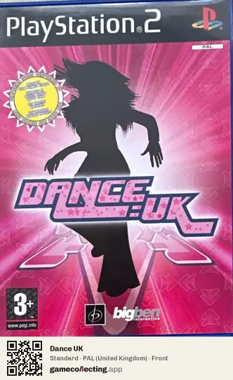 Dance UK PlayStation 2, United Kingdom box front
