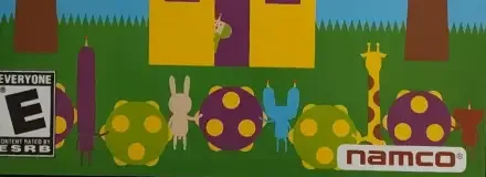 We Love Katamari, the ESRB box on its front
