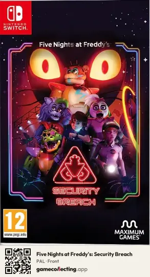 Five Nights at Freddy's: Security Breach Nintendo Switch, PAL box front