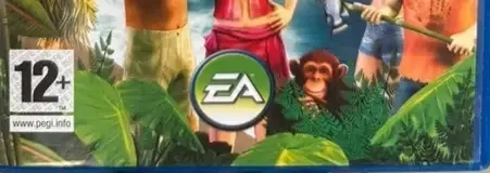 The Sims 2: Castaway, the PEGI square on its front