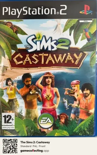 The Sims 2: Castaway PlayStation 2, PAL box front