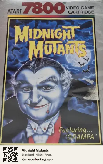 Midnight Mutants Atari 7800, NTSC box front