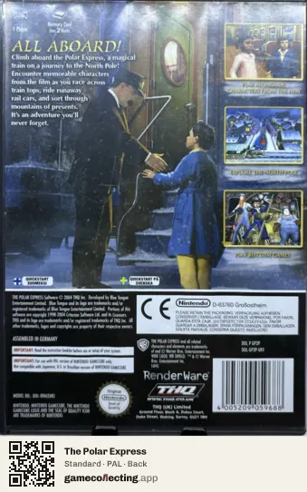 The Polar Express Nintendo GameCube, PAL box back