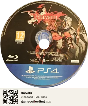 Helvetii PlayStation 4, PAL disc