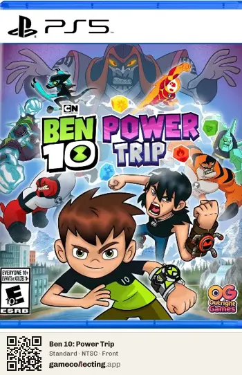 Ben 10: Power Trip PlayStation 5, NTSC box front
