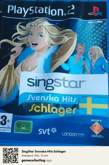 SingStar Svenska Hits Schlager PlayStation 2, PAL box front