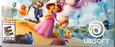 Mario + Rabbids Sparks of Hope, the ESRB box on its front