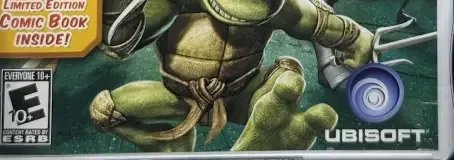 Teenage Mutant Ninja Turtles: Smash-Up, the ESRB box on its front