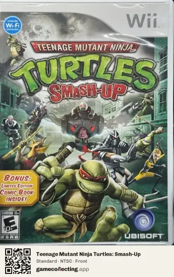 Teenage Mutant Ninja Turtles: Smash-Up Nintendo Wii, NTSC box front
