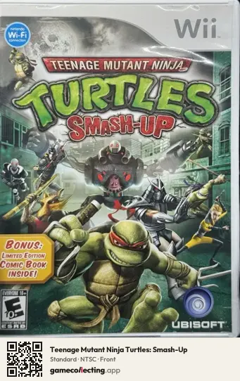 Teenage Mutant Ninja Turtles: Smash-Up Nintendo Wii, NTSC box front