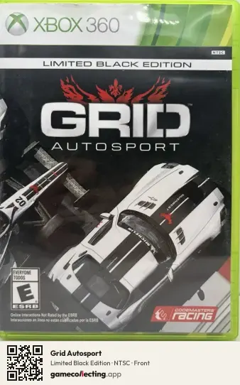 Grid Autosport Xbox 360, NTSC box front