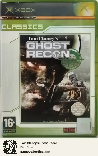 Tom Clancy's Ghost Recon Xbox, PAL box front