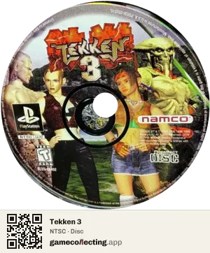 Tekken 3 PlayStation, NTSC disc