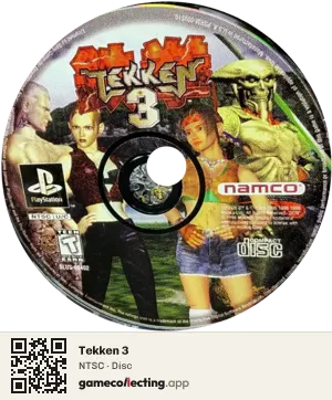Tekken 3 PlayStation, NTSC disc