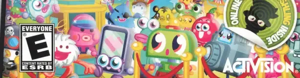 Moshi Monsters: Moshlings Theme Park, the ESRB box on its front