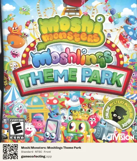 Moshi Monsters: Moshlings Theme Park Nintendo DS, NTSC box front