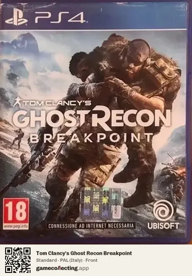 Tom Clancy's Ghost Recon Breakpoint PlayStation 4, Italy box front