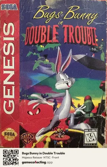 Bugs Bunny in Double Trouble Sega Mega Drive / Genesis, NTSC box front