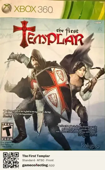 The First Templar Xbox 360, NTSC box front