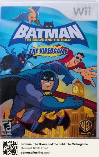 Batman: The Brave and the Bold: The Videogame Nintendo Wii, NTSC box front