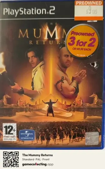 The Mummy Returns PlayStation 2, PAL box front