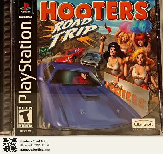 Hooters Road Trip PlayStation, NTSC box front