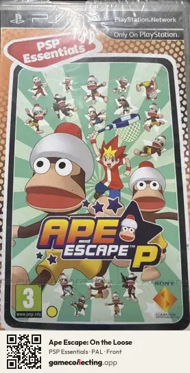 Ape Escape: On the Loose PlayStation Portable, PAL box front