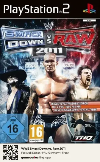WWE SmackDown vs. Raw 2011 PlayStation 2, Germany box front