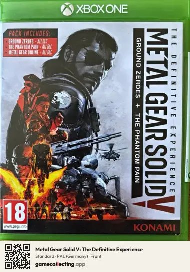 Metal Gear Solid V: The Definitive Experience Xbox One, Germany box front