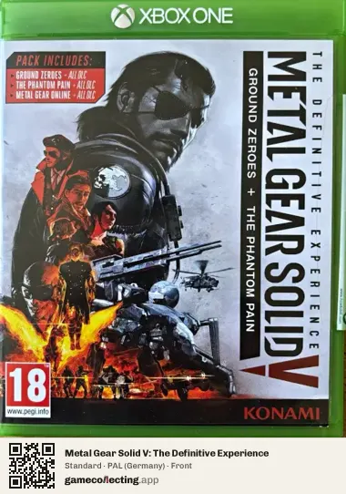 Metal Gear Solid V: The Definitive Experience Xbox One, Germany box front