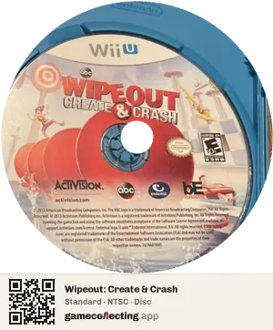 Wipeout: Create & Crash Nintendo Wii U, NTSC disc