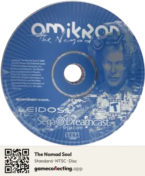 The Nomad Soul Sega Dreamcast, NTSC disc